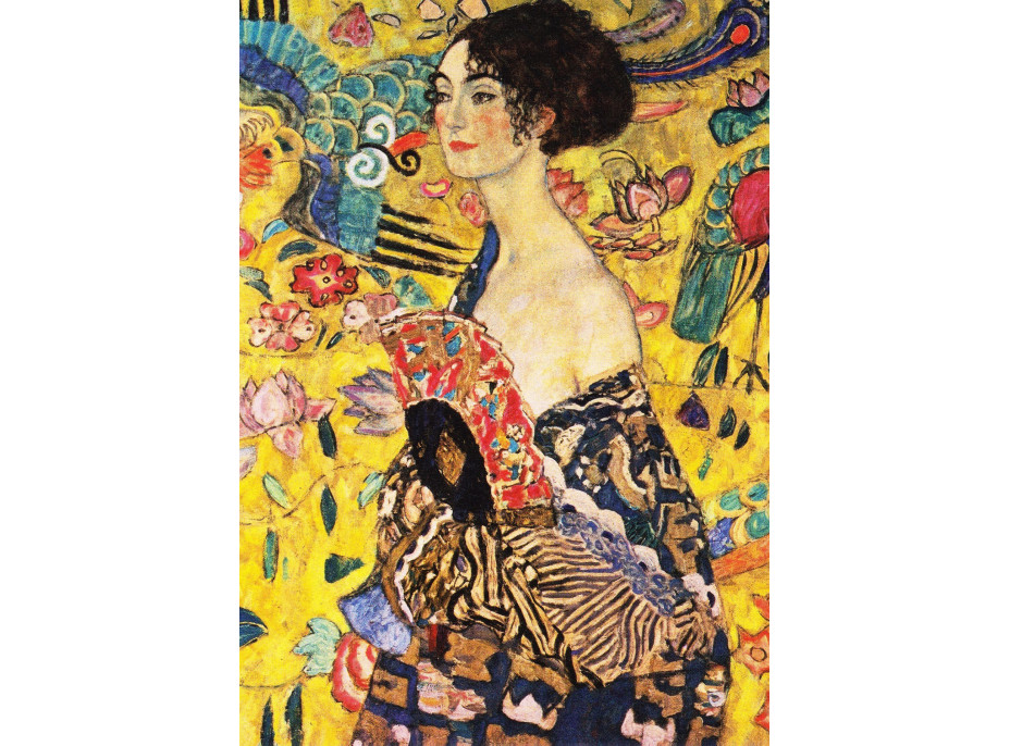 ENJOY Puzzle Gustav Klimt: Dáma s vějířem 1000 dílků