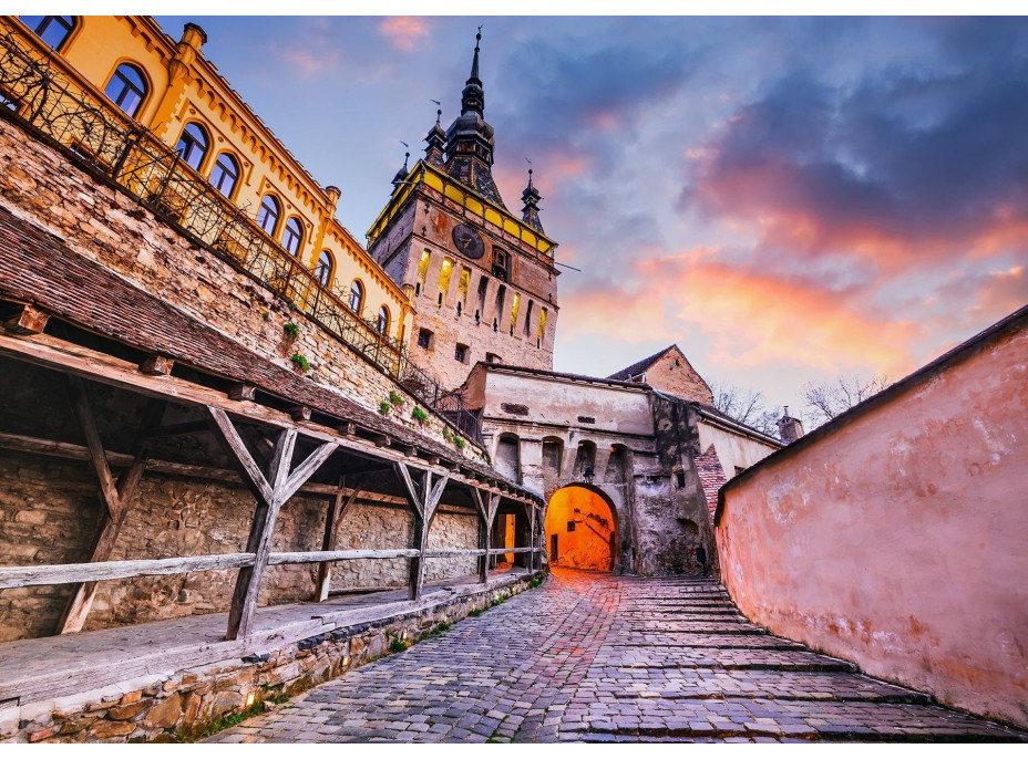 ENJOY Puzzle Hodinová věž, Sighisoara, Rumunsko 1000 dílků