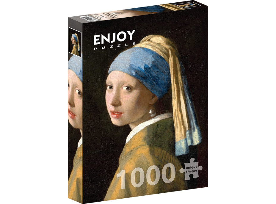 ENJOY Puzzle Johannes Vermeer: Dívka s perlou 1000 dílků