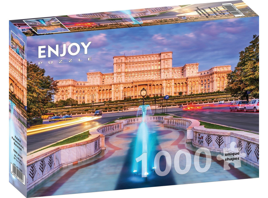 ENJOY Puzzle Parlamentní náměstí, Bukurešť, Rumunsko 1000 dílků