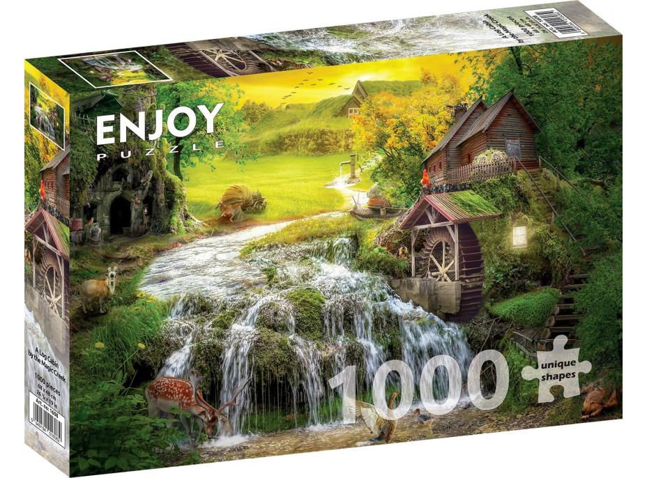 ENJOY Puzzle Srub u kouzelné říčky 1000 dílků