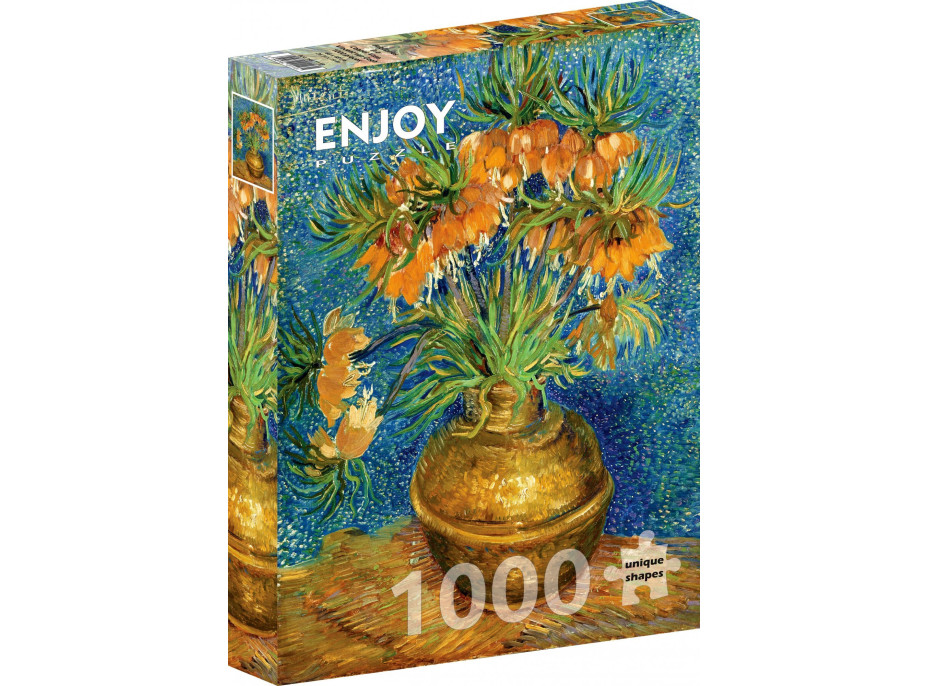 ENJOY Puzzle Vincent Van Gogh: Řebčíky v měděné váze 1000 dílků