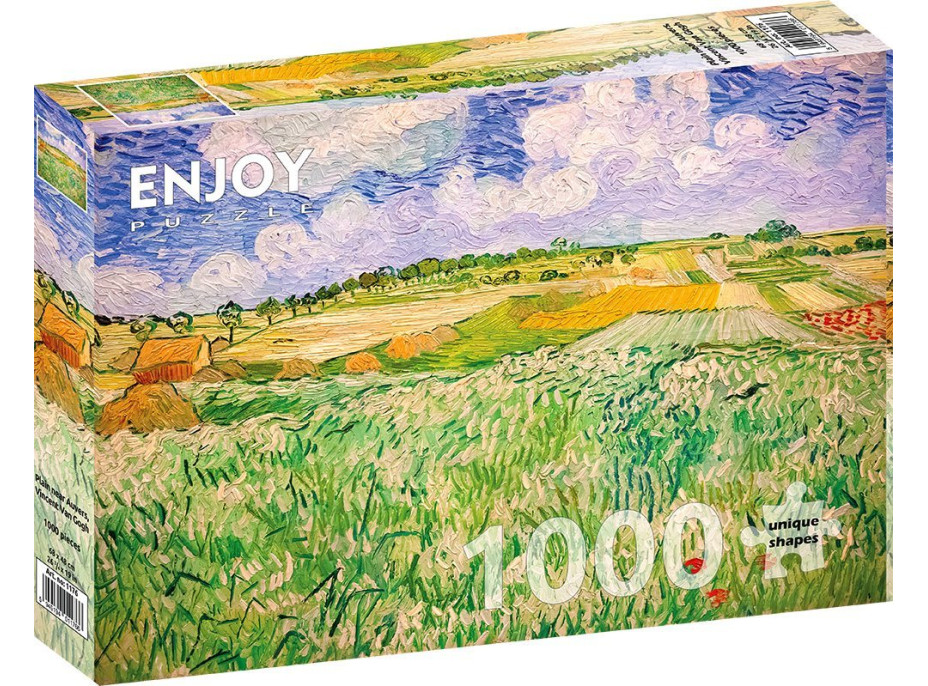 ENJOY Puzzle Vincent Van Gogh: Krajina v Auvers 1000 dílků