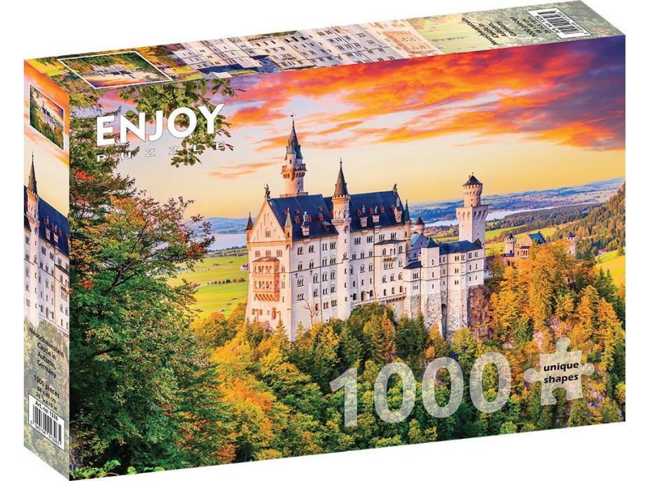 ENJOY Puzzle Zámek Neuschwanstein na podzim, Německo 1000 dílků