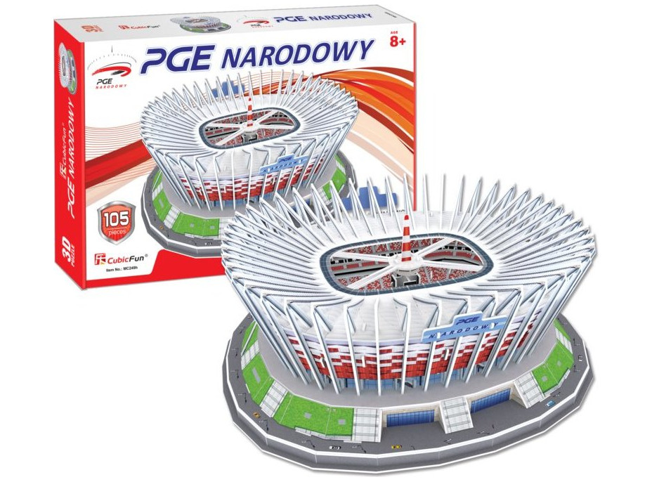 CUBICFUN 3D puzzle Národní stadion ve Varšavě 105 dílků