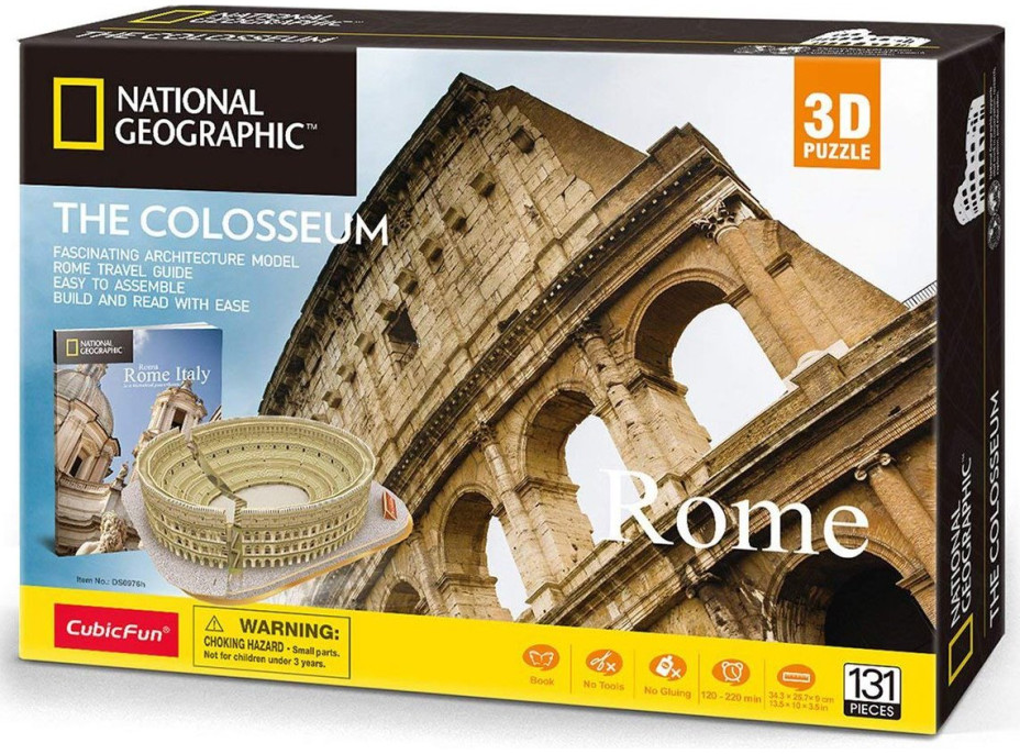 CUBICFUN 3D puzzle National Geographic: Koloseum 131 dílků