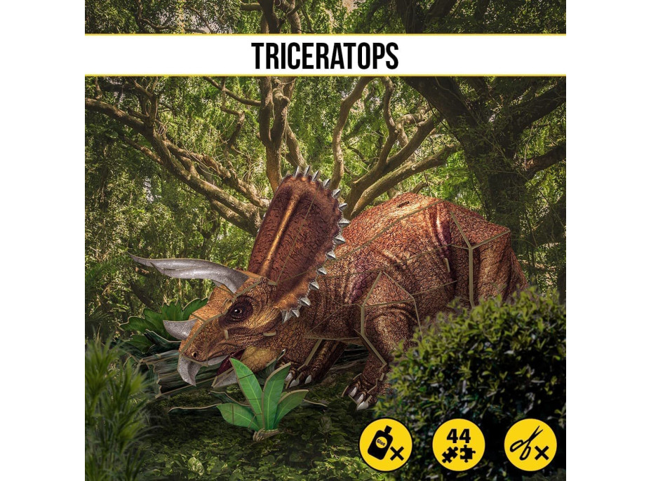 CUBICFUN 3D puzzle National Geographic: Triceratops 44 dílků