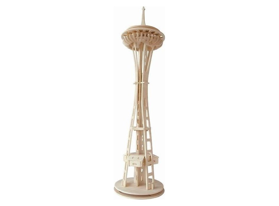 WOODEN TOY , WCK 3D puzzle Space Needle v Seattlu