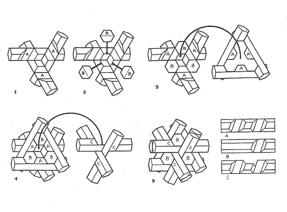 MI-TOYS Dřevěný hlavolam Tangle