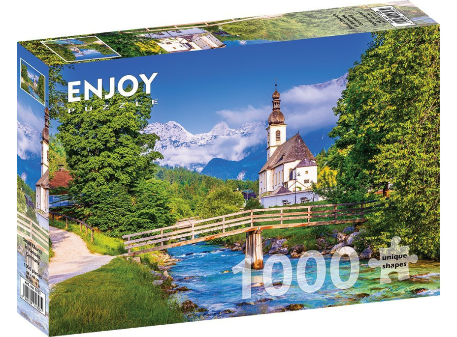 ENJOY Puzzle Kostelík v Ramsau, Německo 1000 dílků