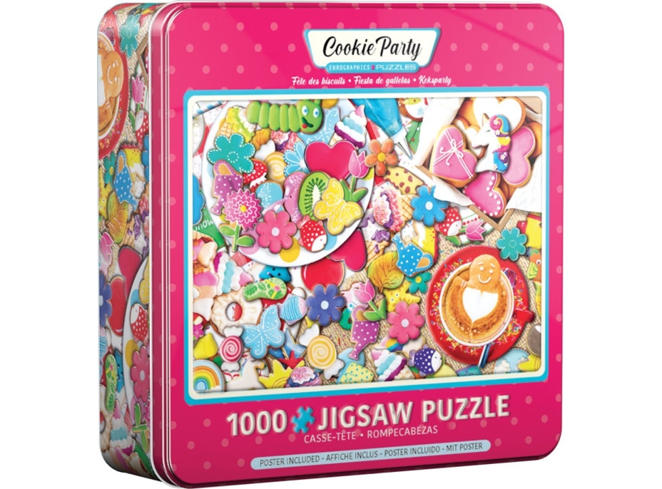 EUROGRAPHICS Puzzle v plechové krabičce Sušenková oslava 1000 dílků