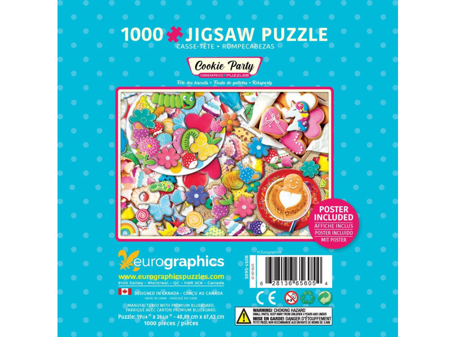 EUROGRAPHICS Puzzle v plechové krabičce Sušenková oslava 1000 dílků