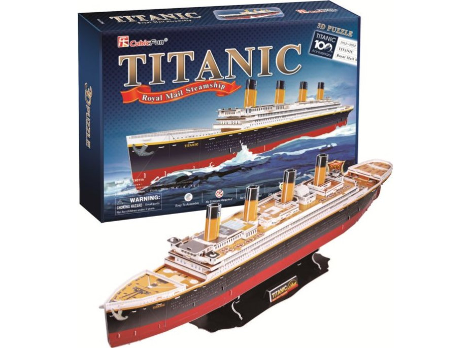 CUBICFUN 3D puzzle Titanic (velký) 113 dílků