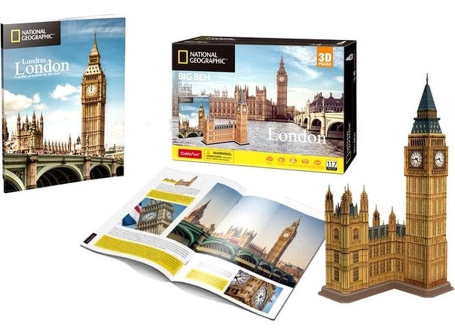 CUBICFUN 3D puzzle National Geographic: Big Ben 94 dílků