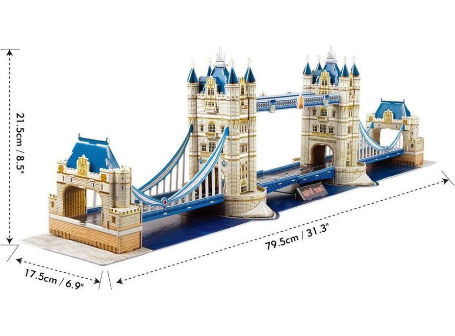 CUBICFUN 3D puzzle National Geographic: Tower Bridge 120 dílků