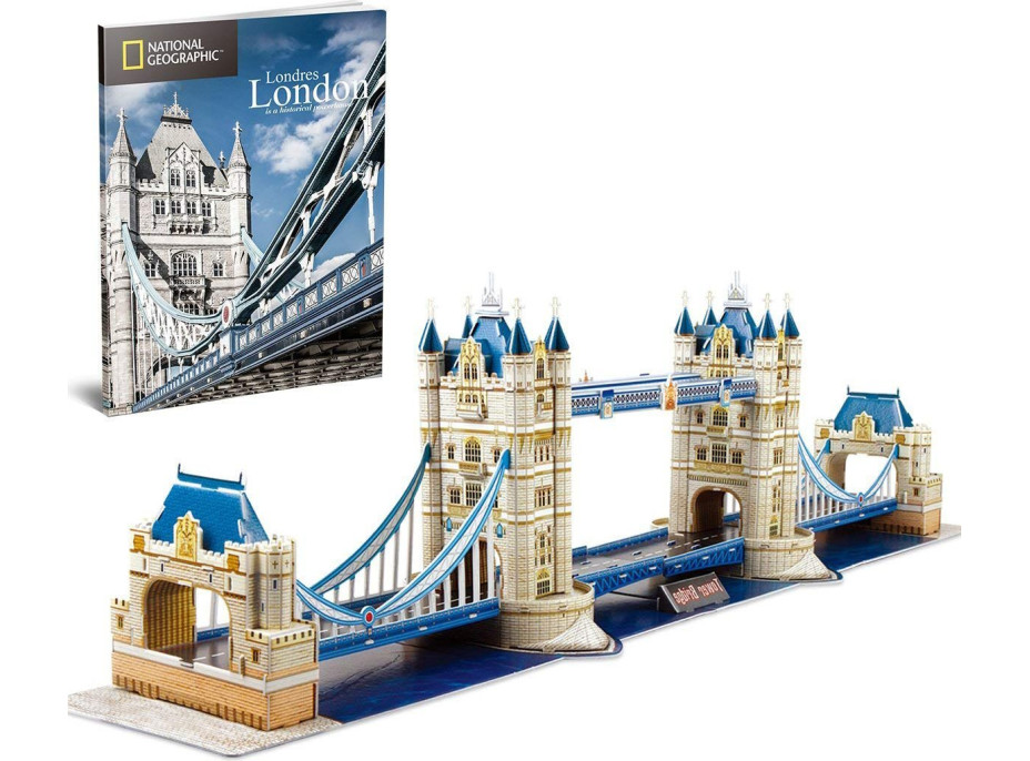 CUBICFUN 3D puzzle National Geographic: Tower Bridge 120 dílků