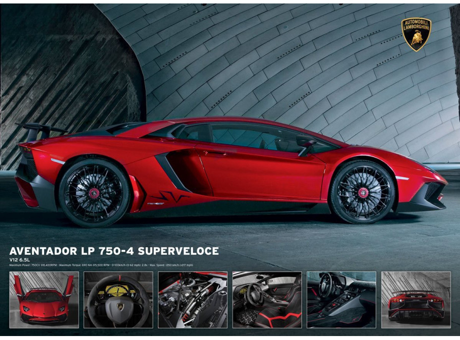 EUROGRAPHICS Puzzle Lamborghini Aventador LP 750-4, 1000 dílků