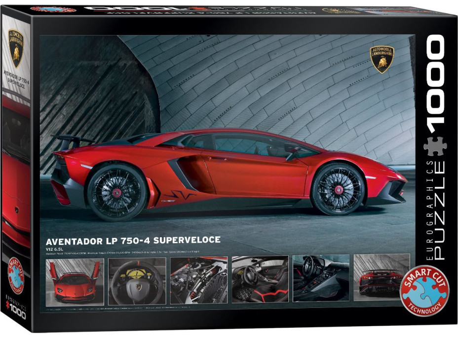 EUROGRAPHICS Puzzle Lamborghini Aventador LP 750-4, 1000 dílků