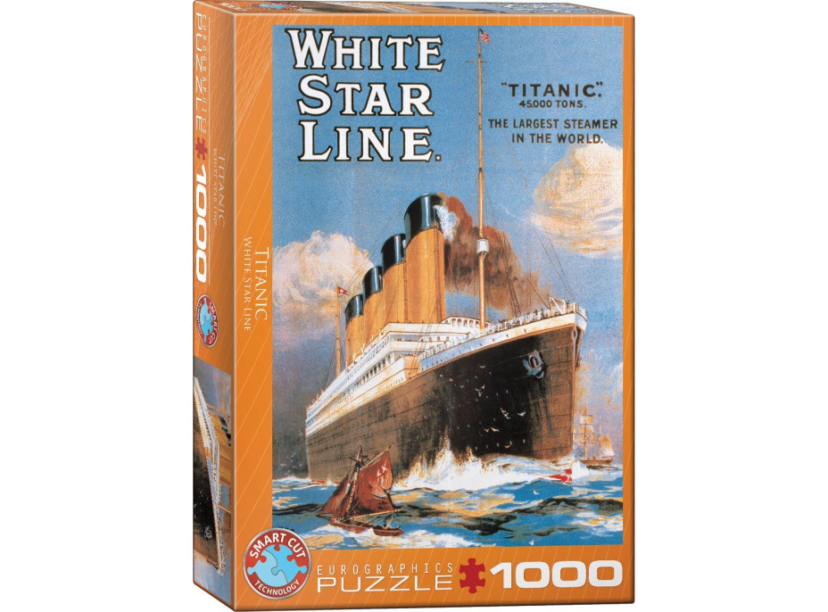 EUROGRAPHICS Puzzle Plakát: Titanic 1000 dílků