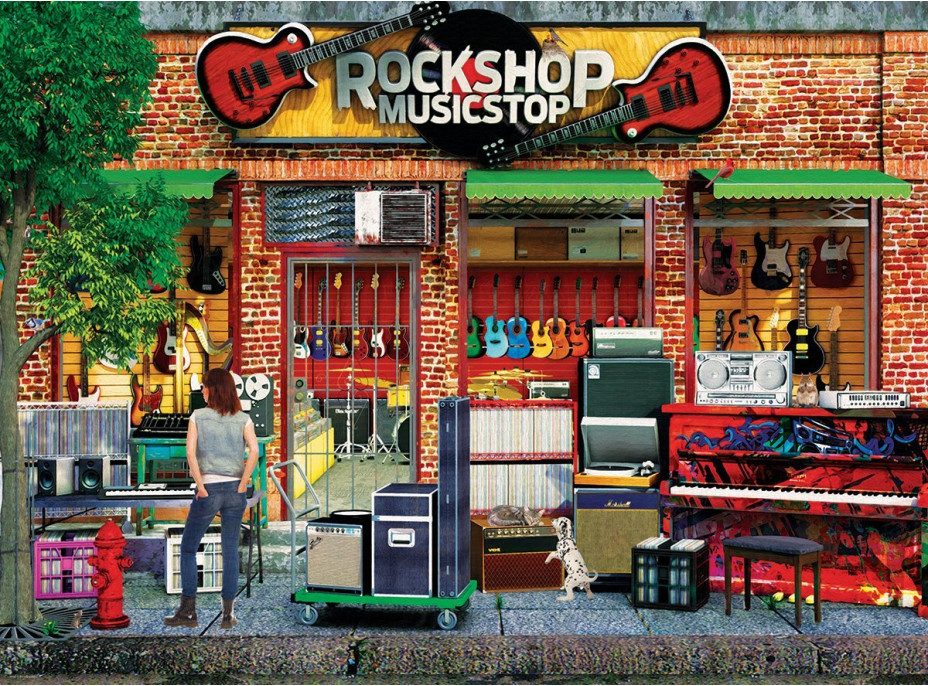 EUROGRAPHICS Puzzle Rock Shop 1000 dílků