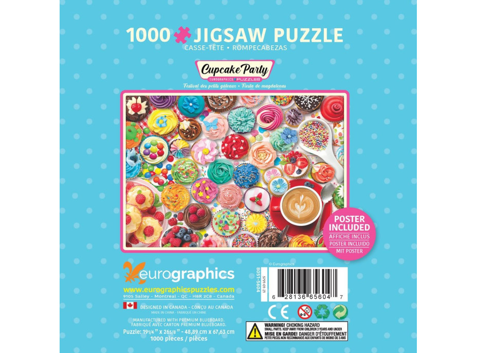 EUROGRAPHICS Puzzle v plechové krabičce Dortíková oslava 1000 dílků