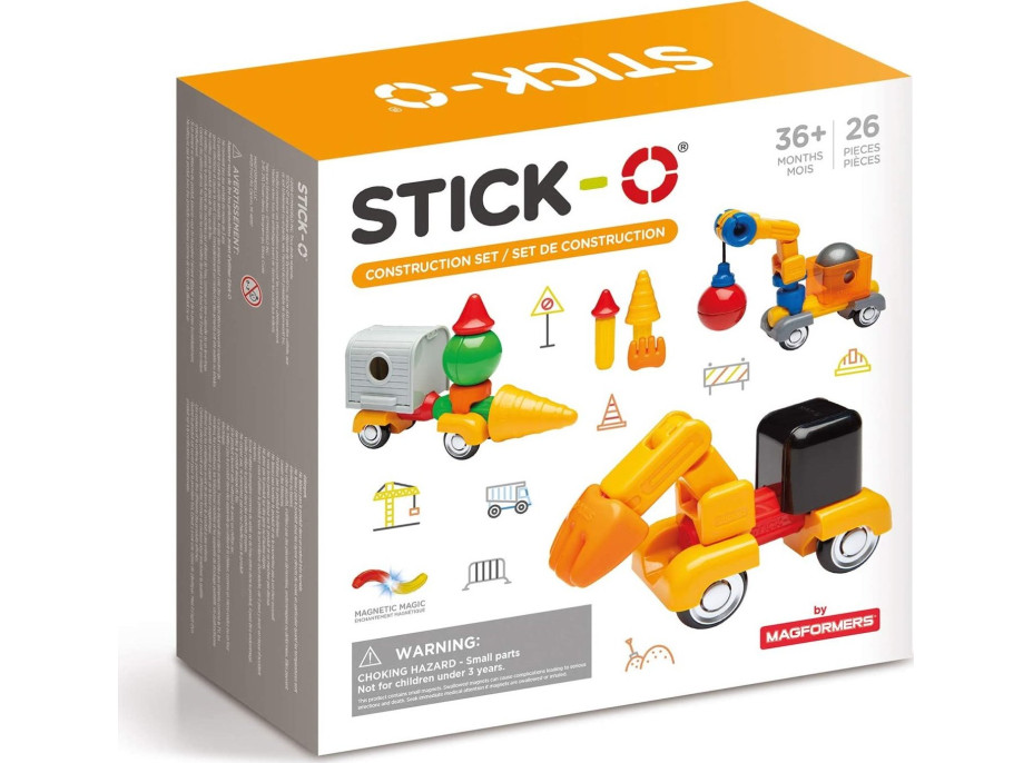 Stick-O Stavební auta 26ks