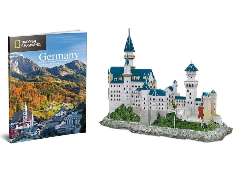 CUBICFUN 3D puzzle National Geographic: Neuschwanstein 121 dílků