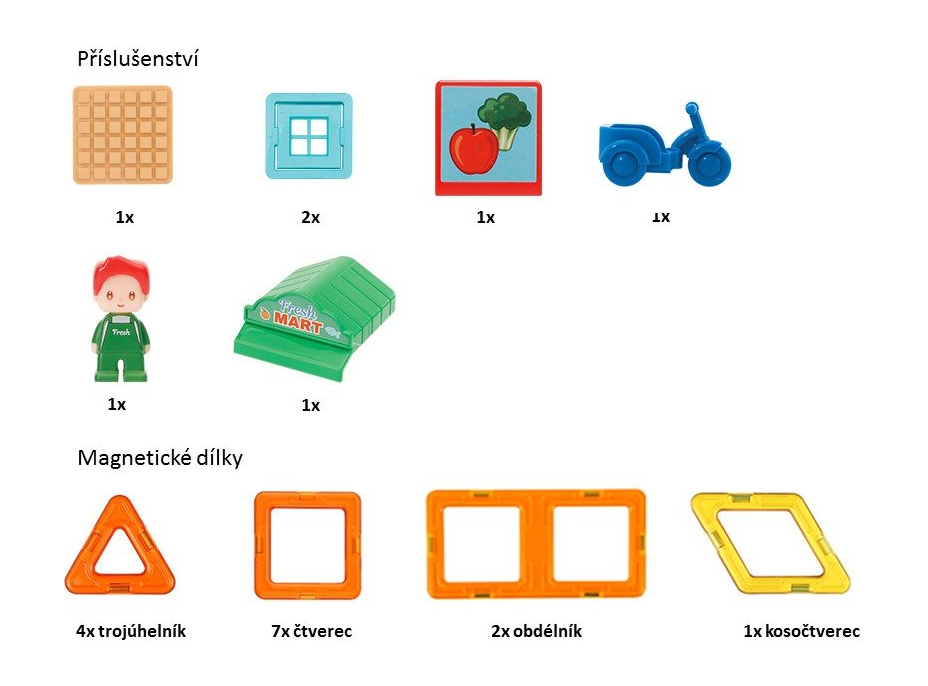 MAGFORMERS Městečko Tržiště 22 dílků