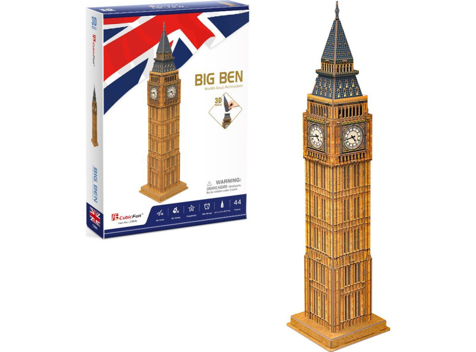 CUBICFUN 3D puzzle Big Ben 44 dílků