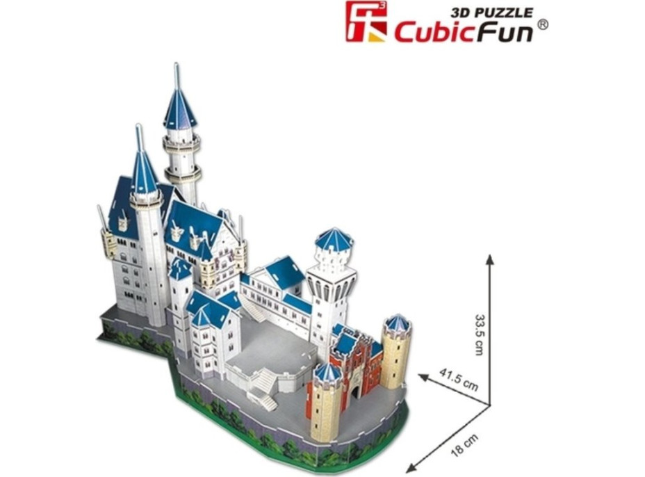 CUBICFUN 3D puzzle National Geographic: Neuschwanstein 121 dílků