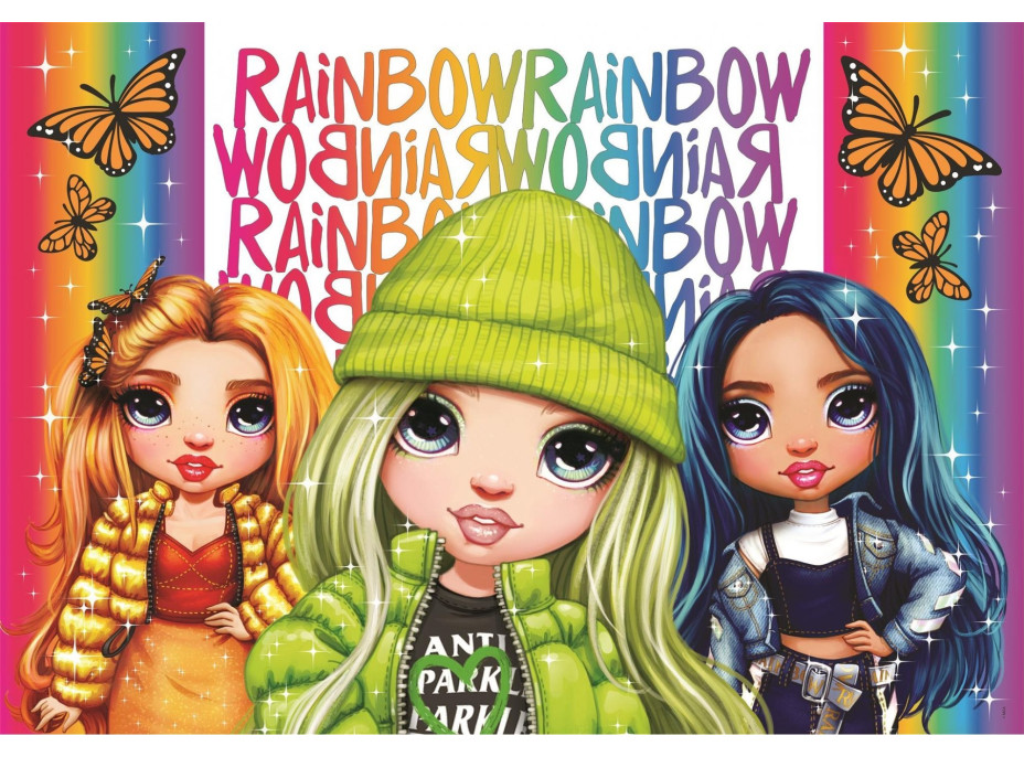 CLEMENTONI Brilliant puzzle Rainbow High: Poppy, Jade a Skyler 104 dílků