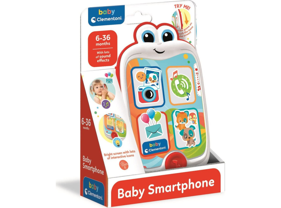 CLEMENTONI BABY Interaktivní smartphone se zvuky