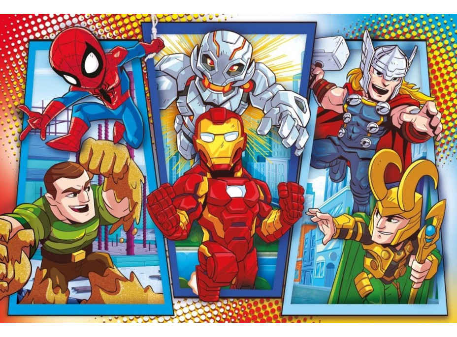 CLEMENTONI Puzzle Marvel Super Hero Adventures MAXI 104 dílků