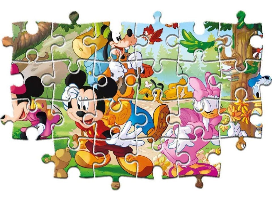 CLEMENTONI Puzzle Mickey Mouse a přátelé 3x48 dílků