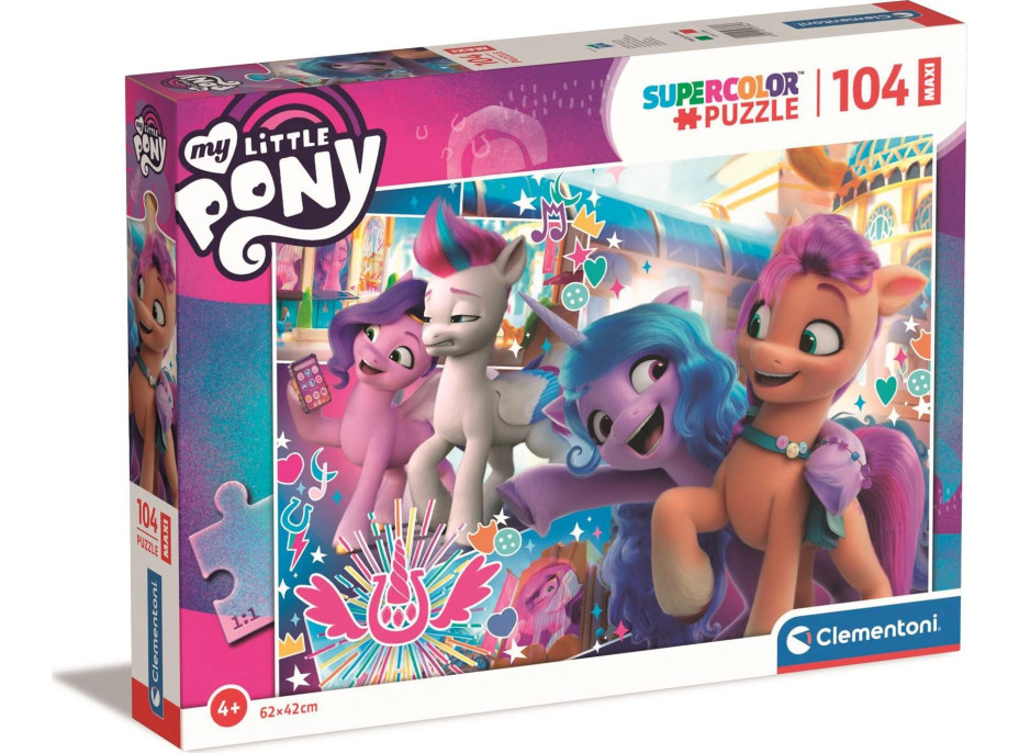 CLEMENTONI Puzzle My Little Pony tančí MAXI 104 dílků