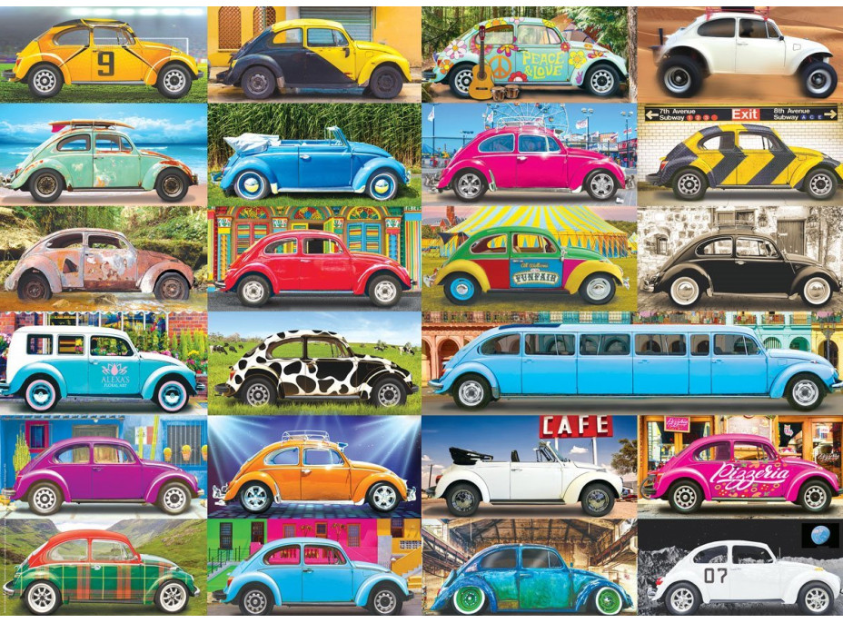 EUROGRAPHICS Puzzle Volkswagen Beetle: Brouk na cestách 1000 dílků