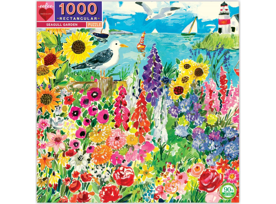 EEBOO Puzzle Zahrada s racky 1000 dílků