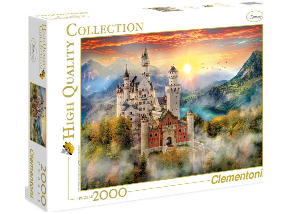 CLEMENTONI Puzzle Zámek Neuschwanstein 2000 dílků