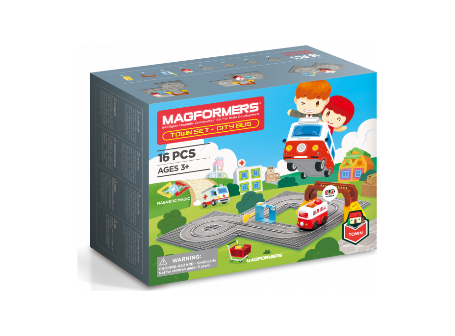 MAGFORMERS Městečko Autobus 16 dílků