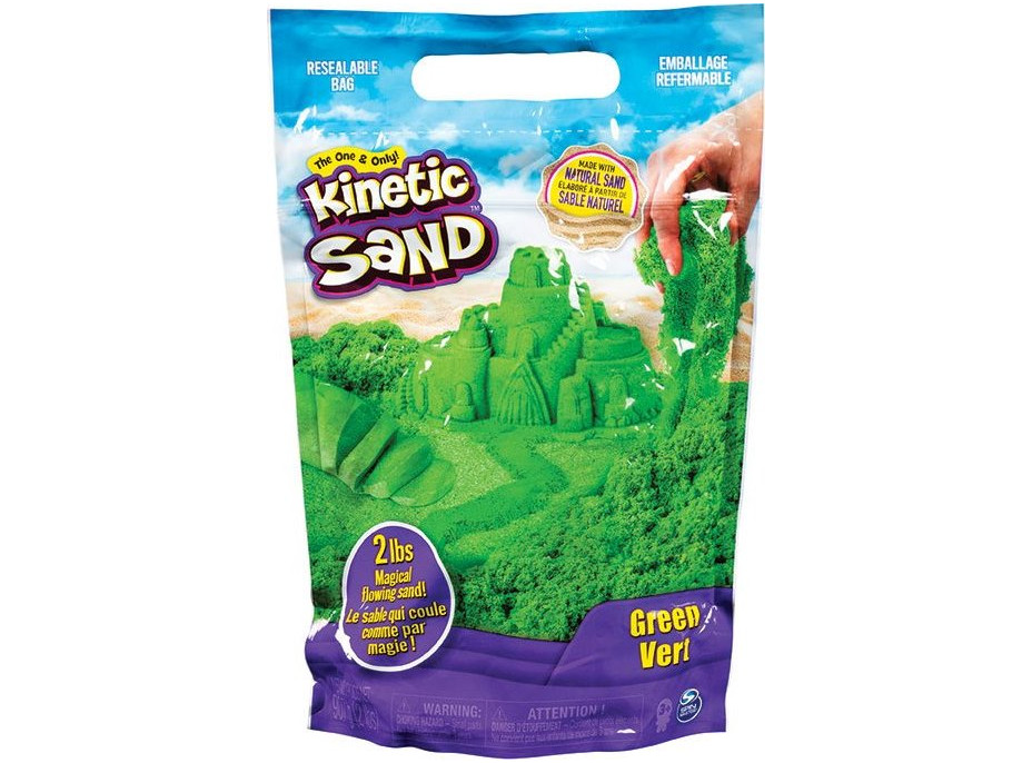 SPIN MASTER KINETIC SAND: Zelený kinetický písek 0,9kg