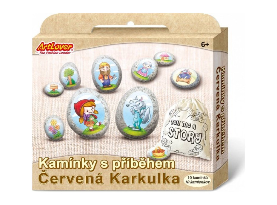 ARTLOVER Kamínky s příběhem - Červená Karkulka