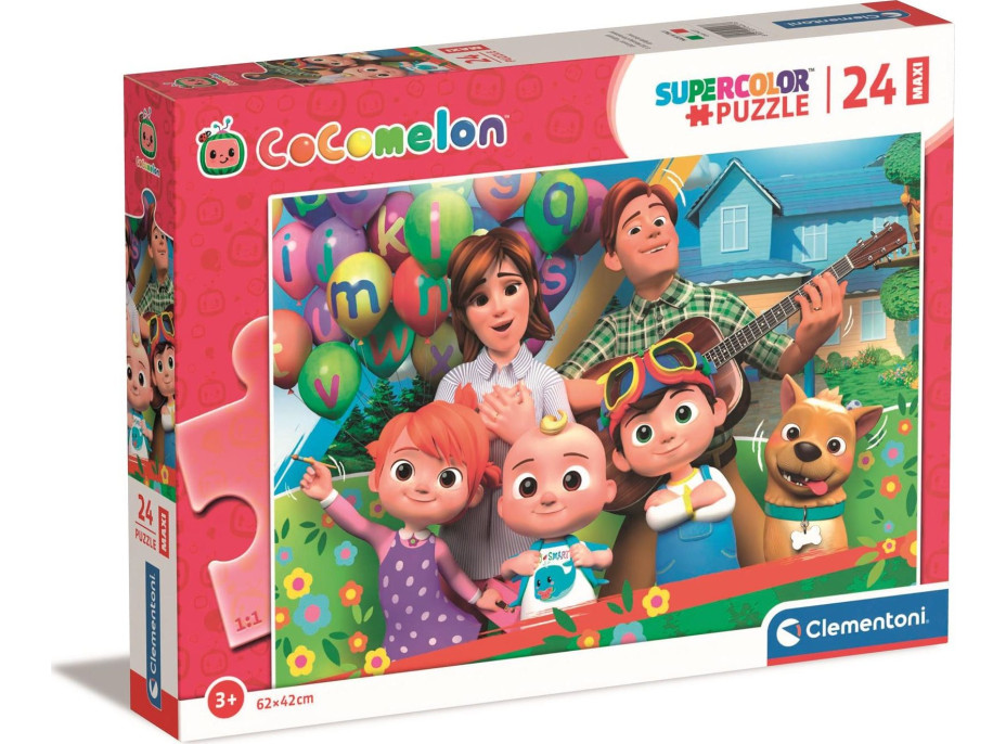 CLEMENTONI Puzzle CoComelon s rodinou MAXI 24 dílků