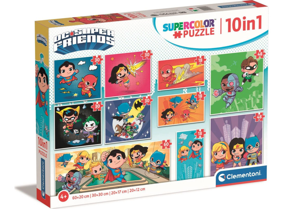 CLEMENTONI Puzzle DC Super Friends 10v1