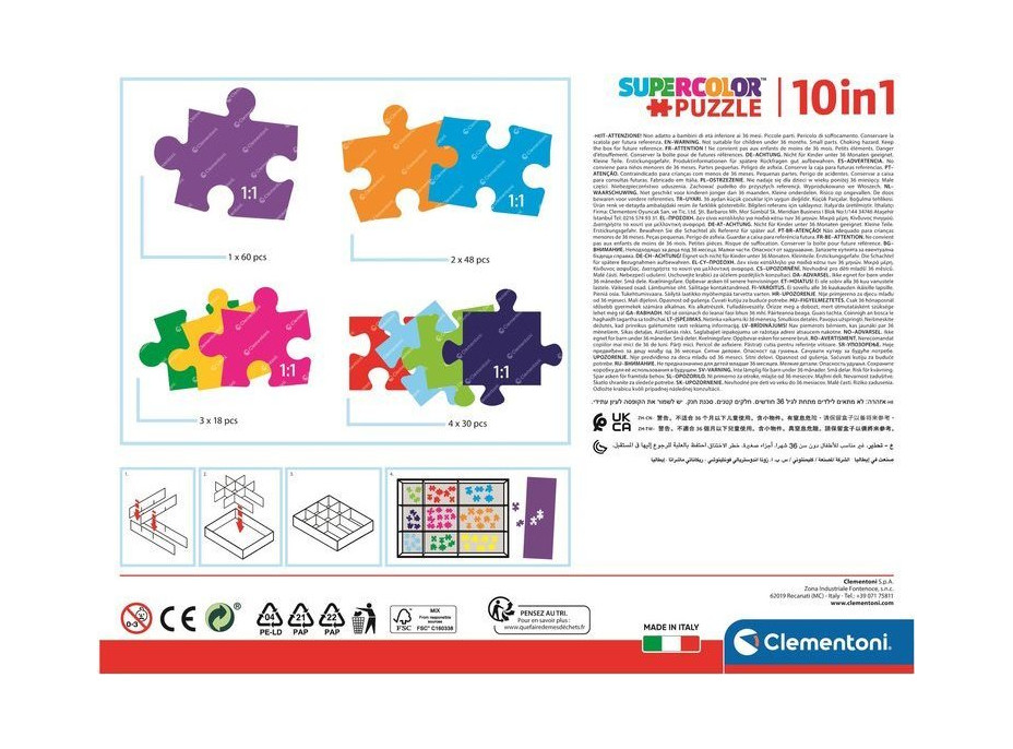 CLEMENTONI Puzzle DC Super Friends 10v1