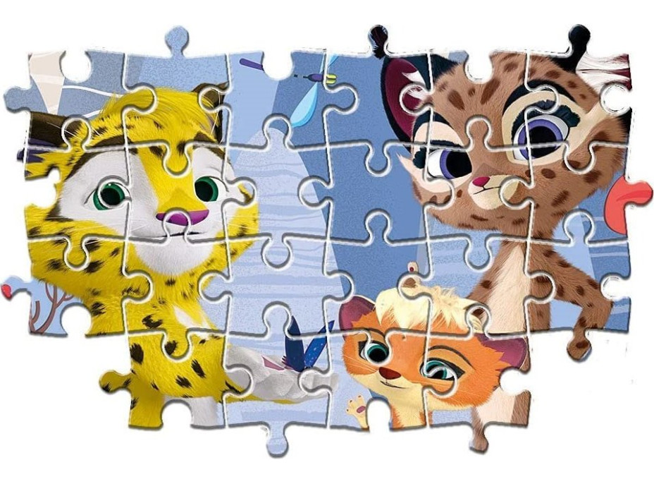 CLEMENTONI Puzzle Leo a Tig 3x48 dílků