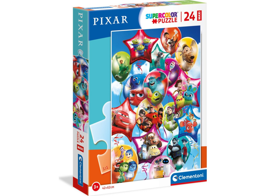 CLEMENTONI Puzzle Pixar párty MAXI 24 dílků