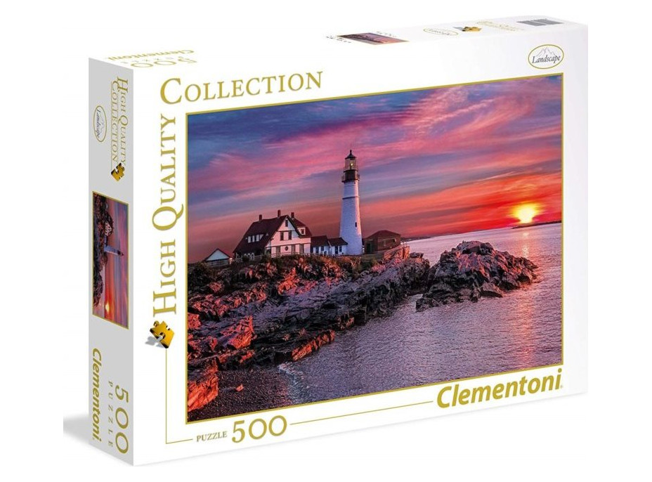 CLEMENTONI Puzzle Portlandské světlo 500 dílků