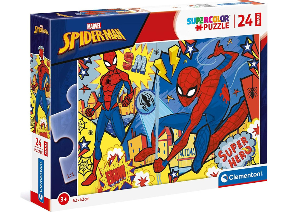 CLEMENTONI Puzzle Spiderman: Super Hero MAXI 24 dílků