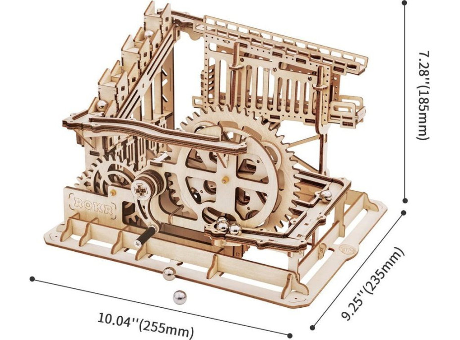 ROBOTIME Rokr 3D dřevěné puzzle Kuličková dráha: Squad 239 dílků