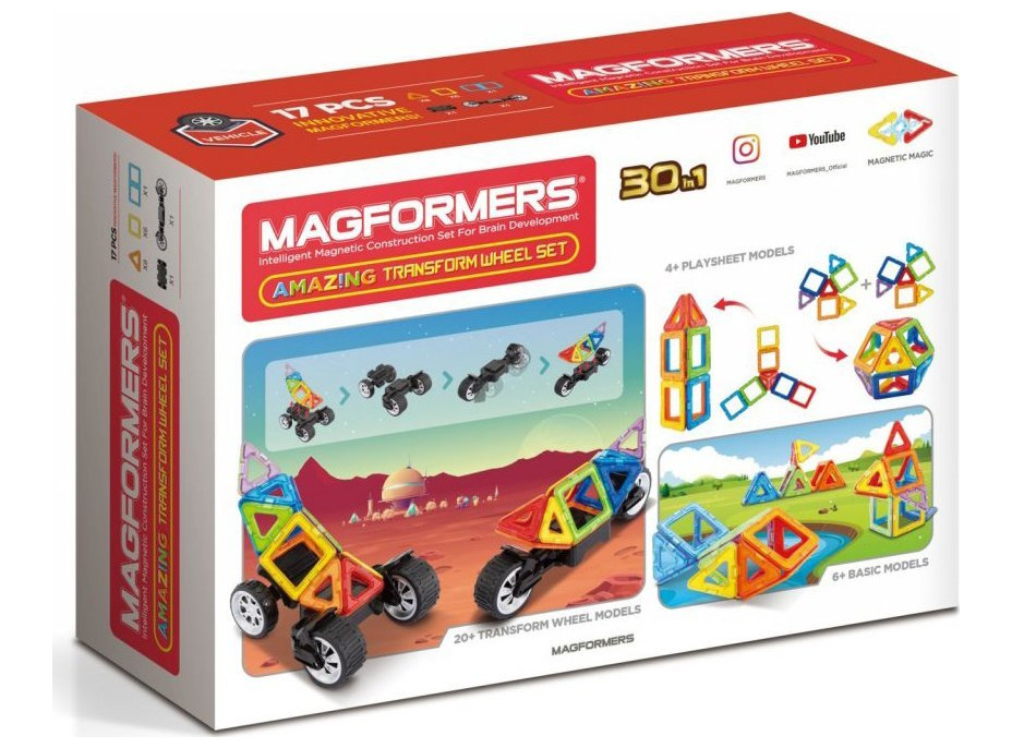 MAGFORMERS Transform Wheel Bugy 17 dílků